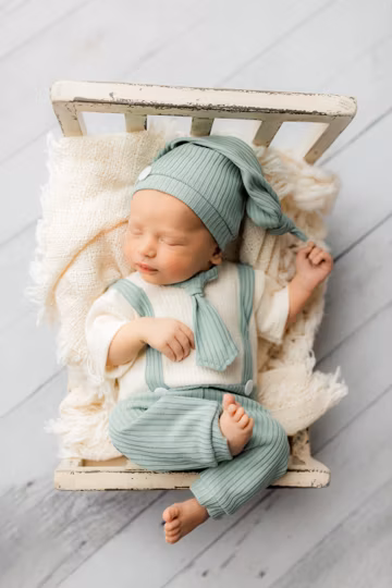 Newborn boy outfit 3 piece baby boy overall with suspenders, necktie and hat baby boy photo outfit newborn photography prop ready to ship!