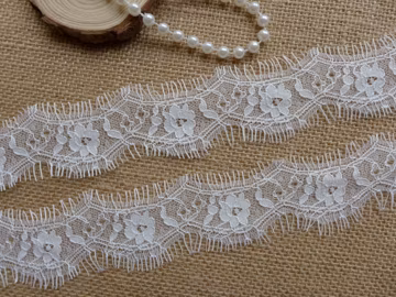 White Lace Trim, Chantilly Lace Trim, Wedding Garter Lace, Bridal Veils Fabric Lace 3 Yards