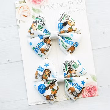 Toy Story theme pigtail hair bow set. Disney theme - hair clip - disneyworld - Hollywood studio - toy story bows