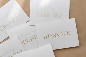 Minimalist Wedding Invitations | Greeting & Proposal Cards | Thank YOU Card | Vows