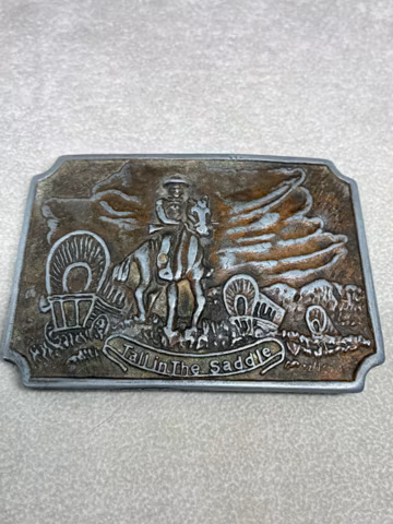 Western Belt Buckle Cowboy Distressed Country Western Wear Vintage