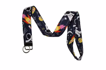 Astronaut Space Rockets Lanyard