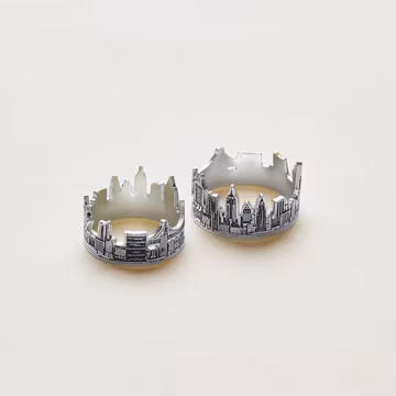Custom City Ring • Personalized Cityscape Ring • Statement Ring • Custom Skyline Jewelry • Personalized Anniversary Gift for Her • RM41