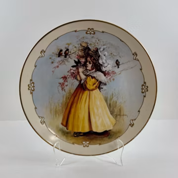 Vintage "The Little Captive" Collectible Plate - Hamilton Collection