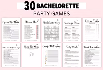 Bachelorette Party Games Printable Hen Party Games Bachelorette Games Adult Party Games Bridal Shower Games Bachelorette Bundle Ladies Night