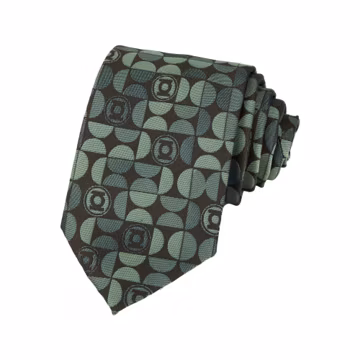 Embroidered Green Lantern Gradient Forest Necktie: Gift for Fans, Wedding Accessory