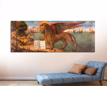 Lion of Saint Mark Canvas Print, Vittore Carpaccio, Panoramic Wall Art