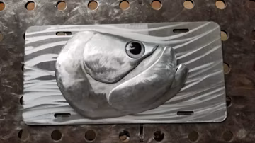 Tarpon Front License Plate, License Plate Fish, Fish License, License Plate Men, License Plate Fishing, License Plate Art, Plate Frame