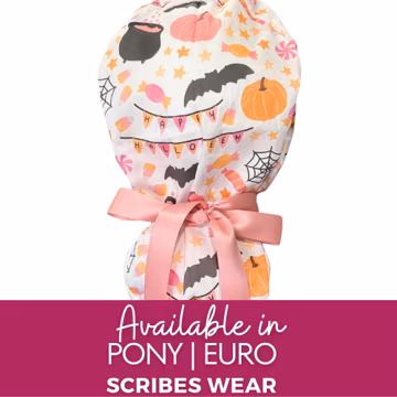 Happy Halloween ! Halloween Scrub cap | OBGYN | Surgical caps | Hybrid | Euro scrub cap