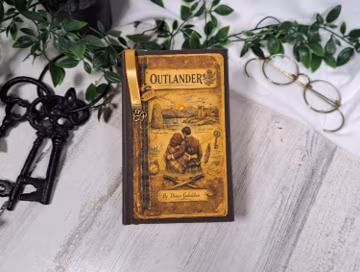 Outlander Collector's Edition Rebind | Diana Gabaldon Custom Hardcover | Handmade Printed Canvas Cover | One of a Kind | Rescued & Restored