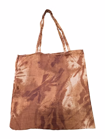 Recycled Reusable Sari Boho Lightweight Abstract Print Beach Tote Shoulder Bag P328
