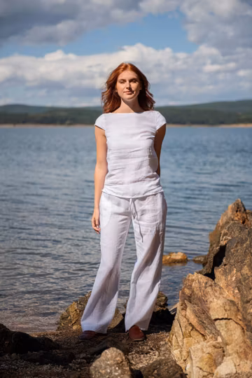 Linen Top for Women, Minimalist Linen Top, Casual Linen Blouse, Summer Linen T shirt, Plus Size Clothing, Linen Clothing Women, Linen Tee