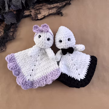 Ghost Crochet Pattern Halloween Crochet Pattern Ghost Lovey Crochet Pattern Glow in the Dark Ghost Pattern Security Blanket Baby Lovey