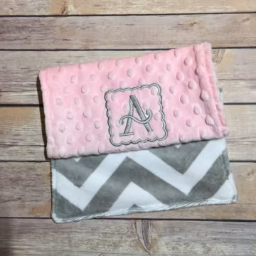 Single Personalized Custom Burp Cloth to Match the Nursery Theme