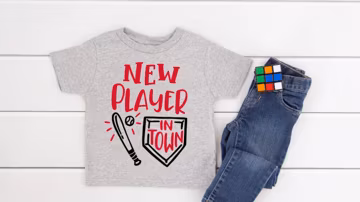 Personalized Baseball Jersey Tee: New Player in Town Onesie