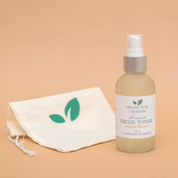 Orange Blossom Face Toner: Natural Aloe Vera, Frankincense, Alcohol-Free