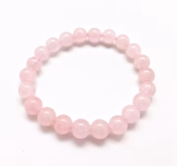 Rose Quartz Bracelet - Rose Quartz Jewelry - Elastic Bracelet - Rose Quartz Bead Bracelet - Stretch Bracelet - Genuine Rose Quartz Gemstones