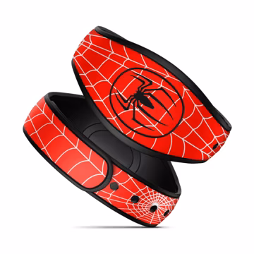 Red Spider Web Disney MagicBand 2.0 and PLUS Decal Sticker Wrap - Fits Adult & Kids!