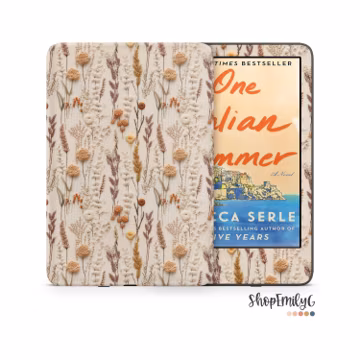 Embroidered Wildflower Kindle Skin Wrap For Amazon Fire, Paperwhite, Oasis, Scribe, Kobo, Colorsoft