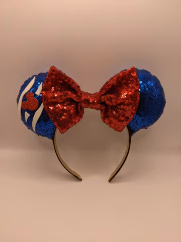 Cruise Mouse Ears: Sequin Bow Headband Ear Hat