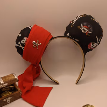 Pirates and Caribbean Cruise Mouse Ears // Headband // Ear Hat // Pirate Ears