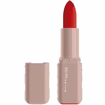 MAYBELLINE Serum Lipstick, Hydrating Lip Makeup with 8HRs of Lip Plumping Moisture with Hyaluronic Acid + Oil Blend, Wild Card (Midtone Red Matte)