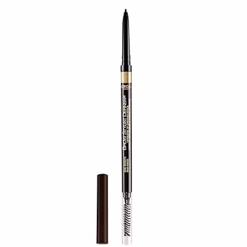 L'Oreal Paris Makeup Brow Stylist Definer Waterproof Eyebrow Pencil, Ultra-Fine Mechanical & Retractable Brow Pencil, Draws Tiny Brow Hairs & Fills in Sparse Areas & Gaps, Dark Brunette, 0.003 oz.