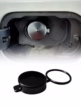 Cap & Shield Tethered 2.375inch ID, Capless Gas Cap Dirt, Water & Dust Cover and Fuel Funnel Bundle Compatible With GMC, Chevrolet, Buick & Cadillac