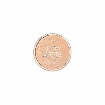 Rimmel London Stay Matte - 004 Sandstorm - Pressed Powder, Lightweight, High Coverage, Shine Control, 0.49oz