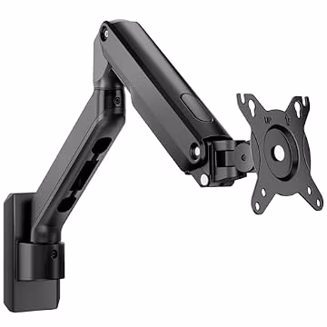 monTEK Single Monitor Wall Mount, Wobble-Free Spring, 17–32" Full Motion