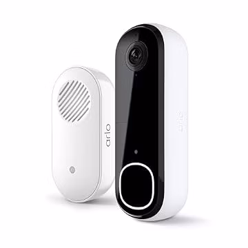 Arlo Video Doorbell 2K (2nd Gen) Wireless or Wired - 1-Cam + Chime