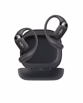 SHOKZ OpenFit 2 Open-Ear Earhook Bluetooth Earbuds, Black,48H Playtime