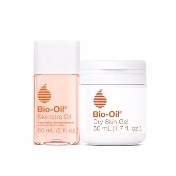 Bio-Oil Bundle, Body Oil Serum 2 Oz & Dry Skin Gel 1.7 Oz, Travel Size