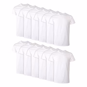 Hanes Men's Undershirt Packs, Stay-Tucked Soft Cotton Undershirts, Best Undershirts for Men, White/Black/Asstd Multipacks