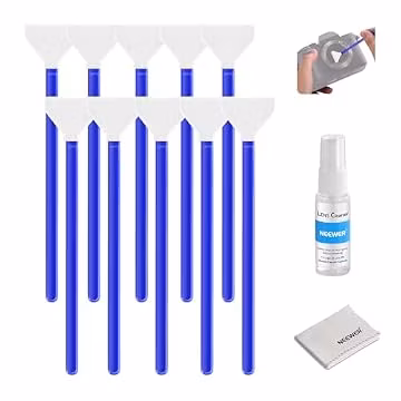 NEEWER 12 in 1 Camera Lens Cleaning Kit for DSLR Cameras, Electronics, Phones, Tablets, 10x Cleaning Swab for 16mm APS-C Sensor + 1x Cleaner Spray + 1x Cloth, HM-47