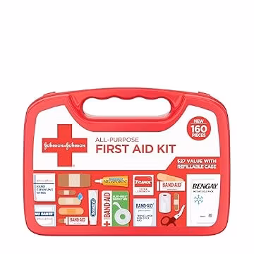 BAND-AID Brand All-Purpose Portable Compact First Aid Kit, 160 Piece