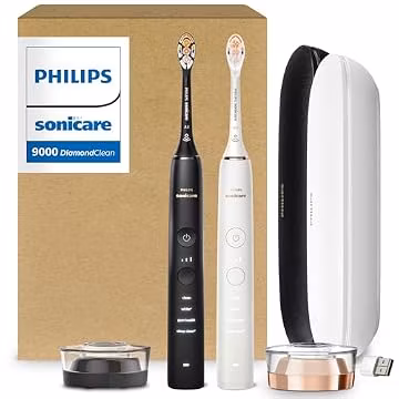 Philips Sonicare DiamondClean 9000 Electric Toothbrush Bundle, HX9912/71