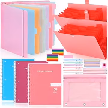 YooNotee Pastel School Supplies Bundle Cute Stationery for Back to School