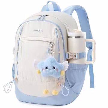 LOVEVOOK School Backpack for Teen Girl, Cute Bookbag for Student, Daypack
