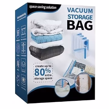 11‑Piece Clothing Vacuum Storage Bags Bundle, Space‑Saving Compression Seal Bags for Bedding Storage, Moving and Travel