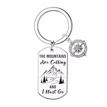 Gajfdns Mountaineer Keychain Climber Gifts for Men Women Outdoor Gifts for Outdoor Lovers Gift for Climber Hiking Enthusiasts Present for Mountaineer Christmas Birthday Present Outdoorsy Gift