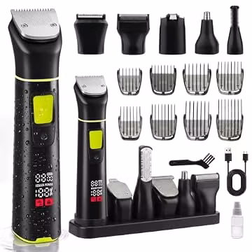 Bomxin Manscape Body & Beard Trimmer for Men,All-in 1 Grooming Kit
