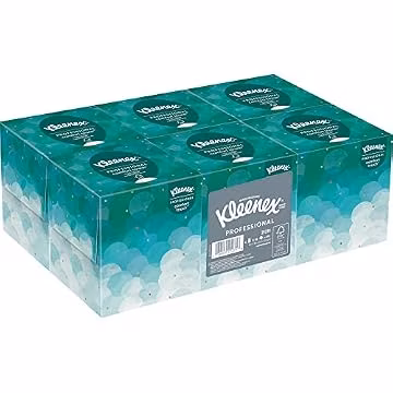 Kleenex® Professional Facial Tissue Cube for Business (21271), Upright Face Tissue Box, 6 Bundles / Case, 6 Boxes / Bundle, 36 Boxes / Case