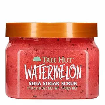Tree Hut Watermelon Body Scrub, Exfoliating Sugar Scrub, Vegan, 18 Oz