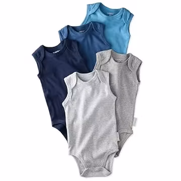 Butterblu Sam Multipack Sleeveless Bodysuits 100% Organic Cotton