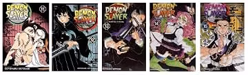 Demon Slayer Vol. 11-15 Bundle Set (5 Book Collection)
