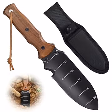 Hori Hori Garden Knife, Garden Tools Trowel with EDC Sheath & Hanging Hole