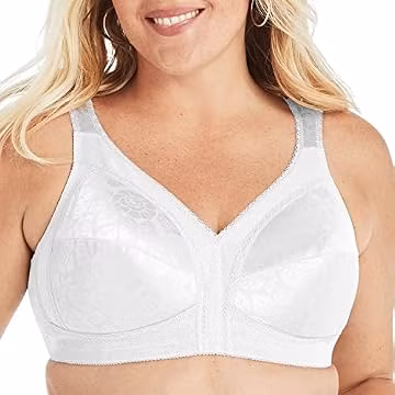 Playtex Women's 18 Hour Ultimate Shoulder Comfort Wireless US4693 Bra, White, 44DD