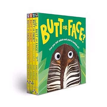 Butt or Face? Books 1-4 Bundle: Hilarious Animal Guessing-Game Books for Kids and Grown-ups!