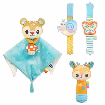 VTech Baby Snuggle, Jingle and Play Baby Bundle Lovey and Rattles